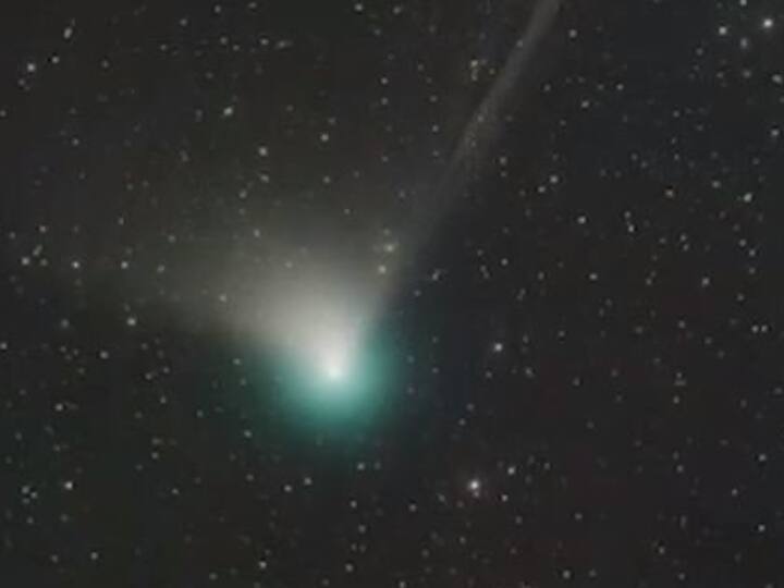 Green Comet Near Earth