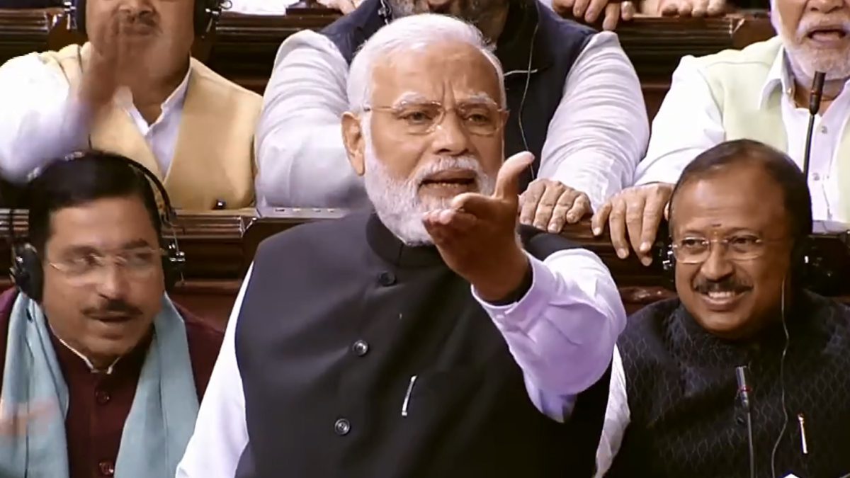 PM Modi In Rajya Sabha