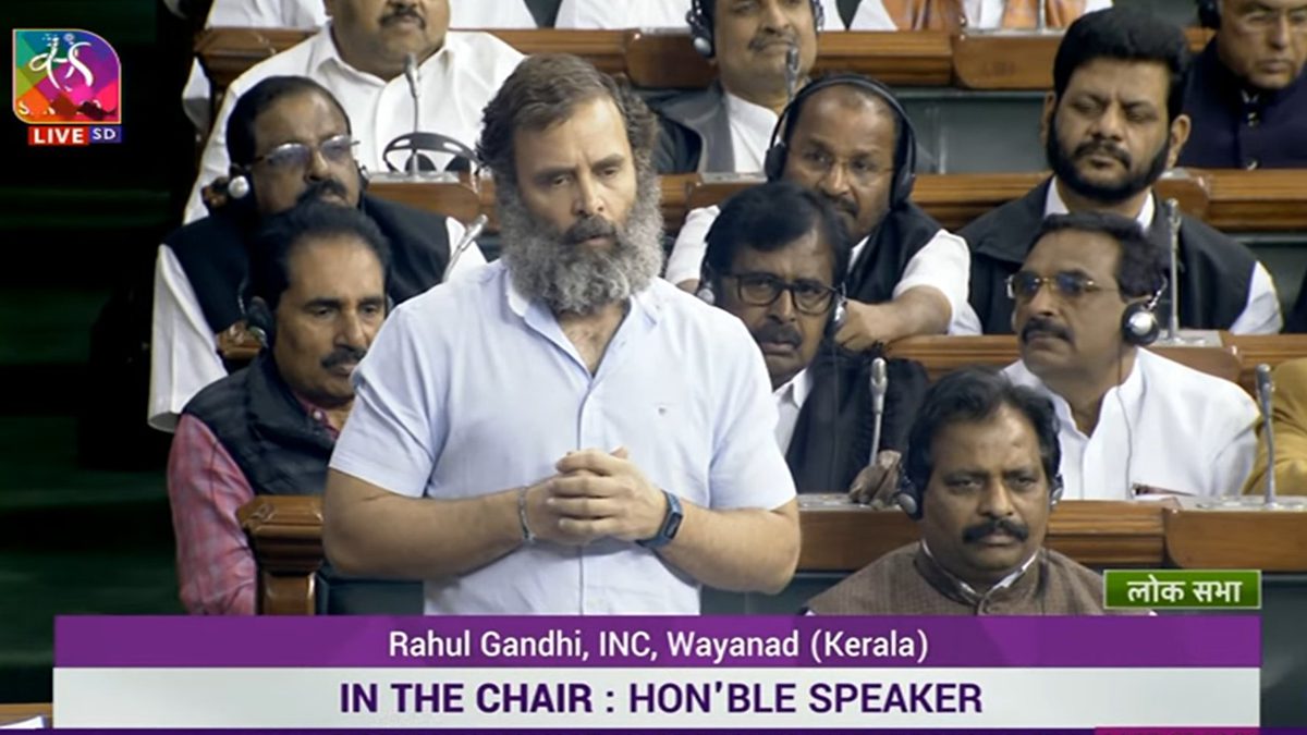 Rahul Gandhi in Lok Sabha