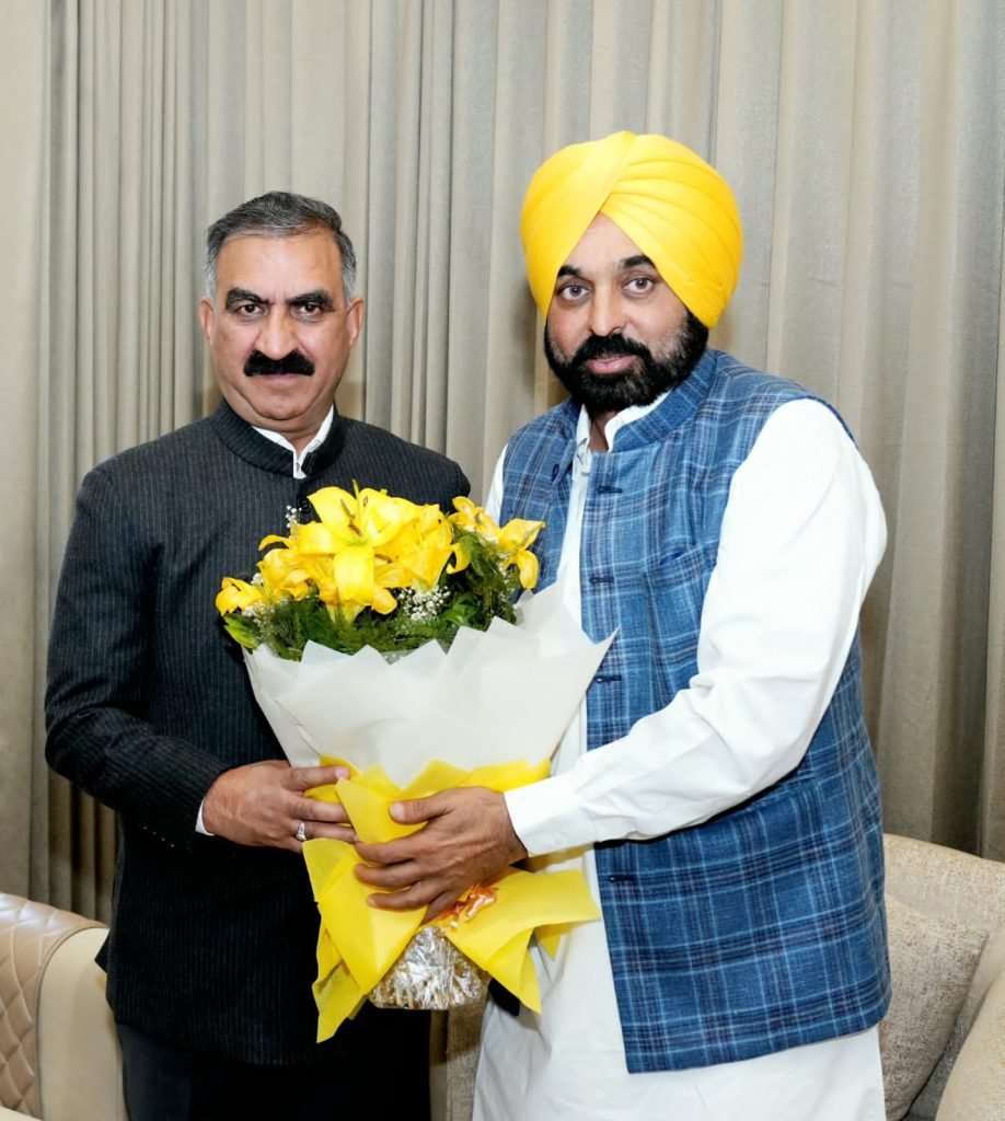 मुख्यमंत्री ने हिमाचल प्रदेश के मुख्यमंत्री के समक्ष प्रस्तावित वाटर सैस का मुद्दा उठाया, सुखविंदर सुक्खू ने किया स्पष्ट 3 03 2