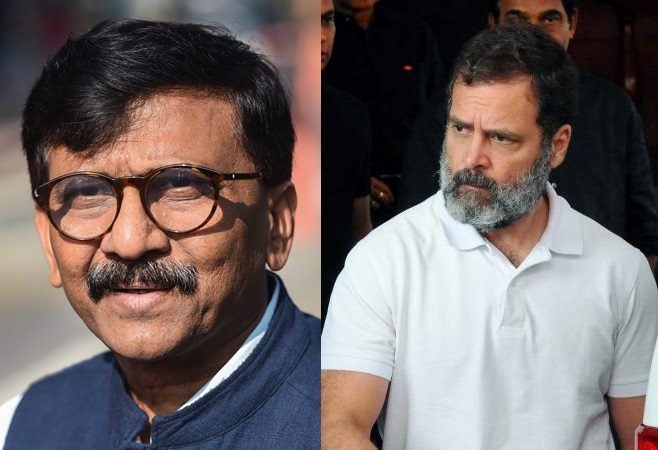 Rahul Gandhi, Sanjay Raut
