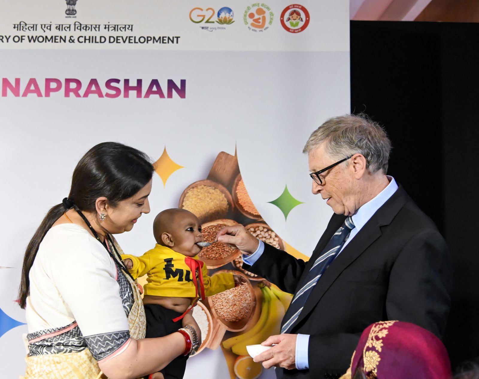 When Bill Gates performed Annaprashan ceremony of an Indian child.