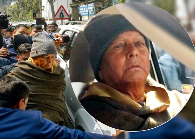 लालू प्रसाद यादव 10 घंटे की पूछताछ के बाद ईडी दफ्तर से घर लौटे