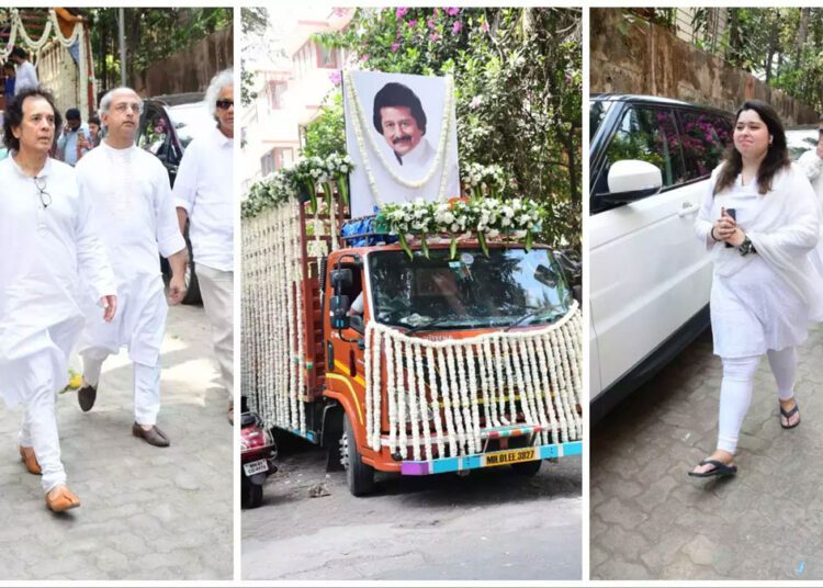 Pankaj Udhas' Funeral: जाकिर हुसैन, शंकर महादेवन ने महान गायक को दी अंतिम श्रद्धांजलि