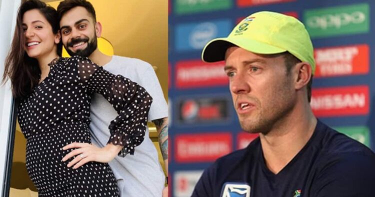 अनुष्का और विराट के दूसरी बार पेरेंट्स बनने की खबर पर एबी डीविलियर्स ने मारा यू टर्न