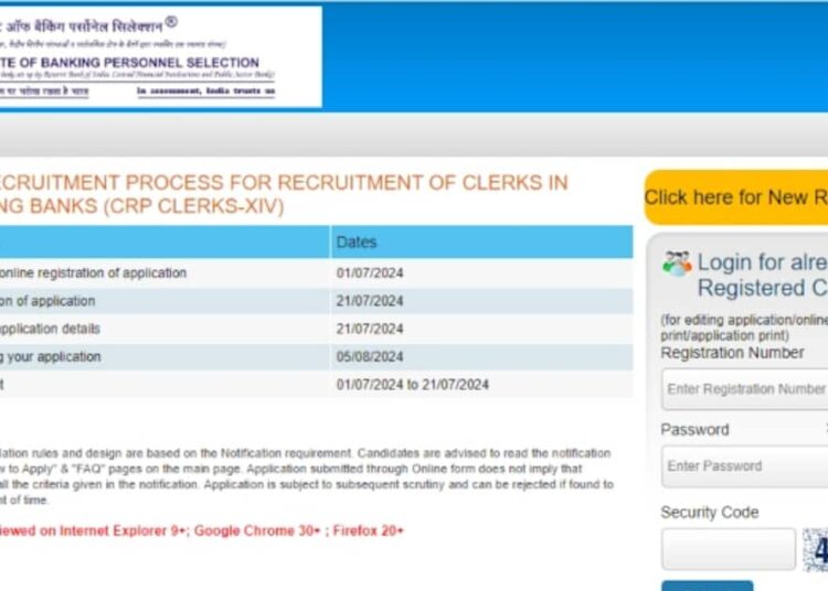 IBPS क्लर्क 6148 वैकेंसी के लिए ibps.in पर आवेदन शुरू, 28 वर्ष तक के ग्रेजुएट कैंडिडेट करें आवेदन, Link