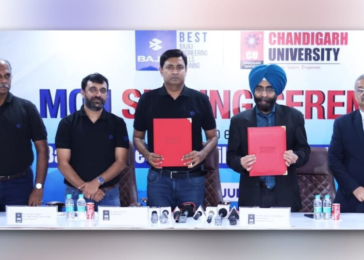 छात्रों में कौशल विकास पर जोर… चंडीगढ़ यूनिवर्सिटी ने पंजाब के पहले BEST सेंटर के लिए..