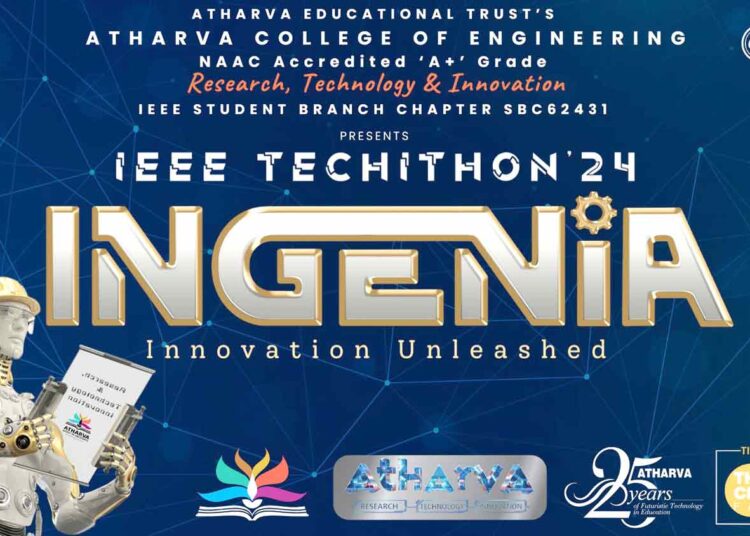 अथर्व इंजीनियरिंग कॉलेज के वार्षिक तकनीकी उत्सव – IEEE TECHITHON 2024 का अनावरण