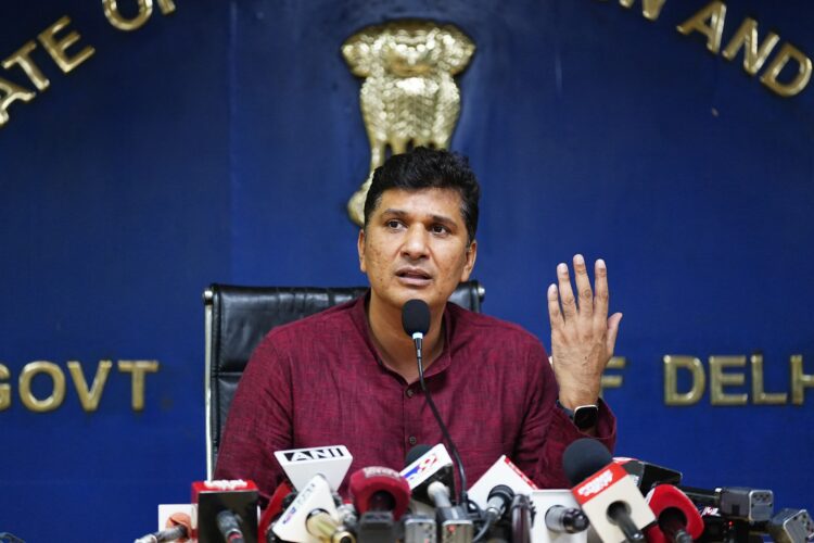 भाजपा शासित केंद्र सरकार के राज में दिल्ली की कानून व्यवस्था की हालत बद से बदतर हो गई है : सौरभ भारद्वाज 1 AAP Bhardwaj