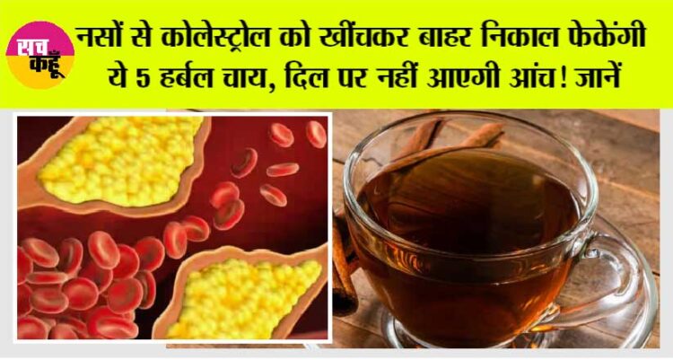 नस-नस में जमे कोलेस्ट्रॉल को बाहर खींच लाएंगी ये 5 हर्बल चाय