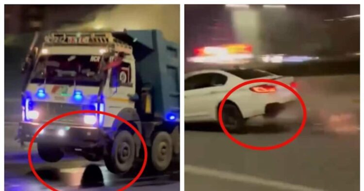 ‘अदृश्य’ स्पीड ब्रेकर का कहर! गाड़ियां उछल रहीं, देखें वीडियो