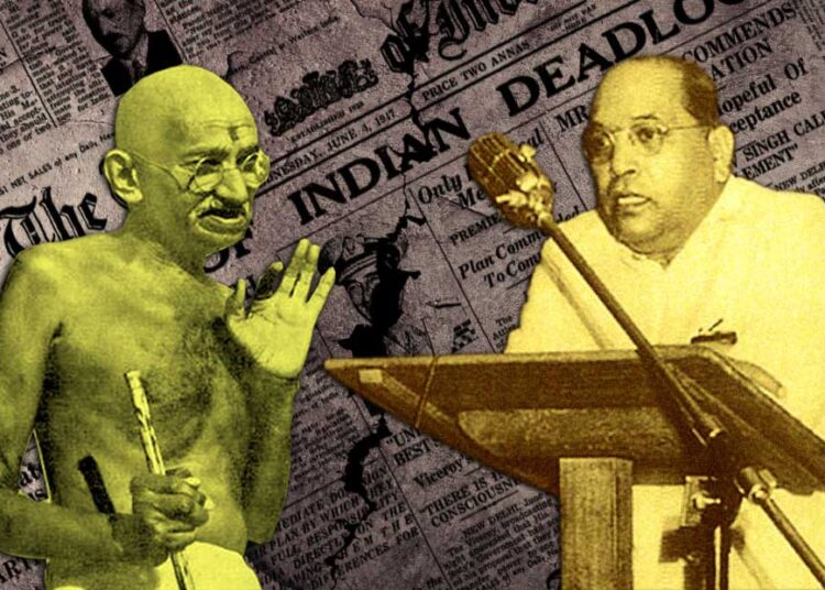 Dr. ambedkar and gandhi
