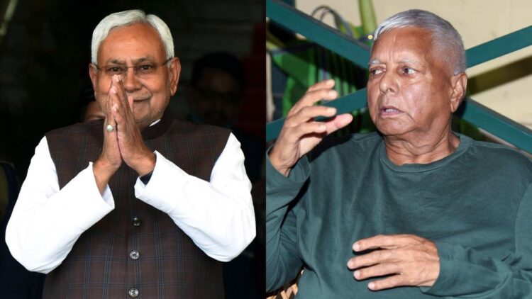 nitish kumar and lalu prasad yadav