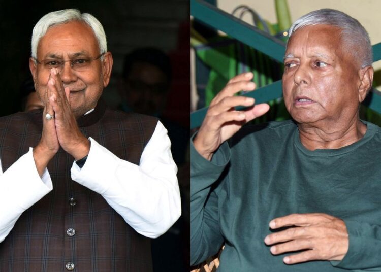 nitish kumar and lalu prasad yadav