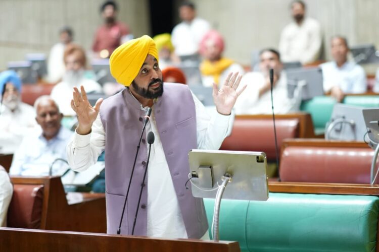 Punjab Assembly Special Session: 15 October से मिलेगा Flood Compensation, CM Mann बोले- दिवाली से पहले बांटेंगे चेक 1 Cm mann in vidhan sabha
