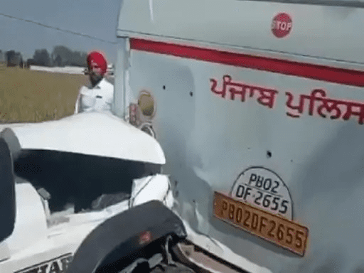 अजनाला में बाढ़ पीड़ितों से मिलने जा रहे अकाली दल प्रमुख के काफिले के साथ बड़ा हादसा 1 accident