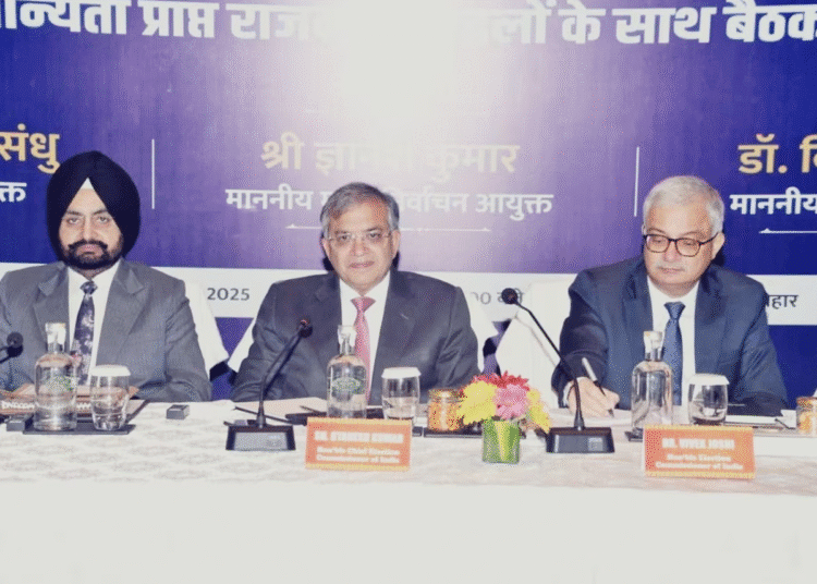 Oting for bihar elections,