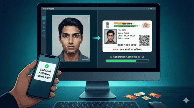 AI Fake Aadhaar Scam: 10 सेकंड में असली जैसा कार्ड, बैंक खाता खाली! 1 AI Fake Aadhaar Scam