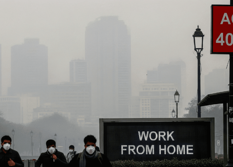 Delhi Pollution Work From Home