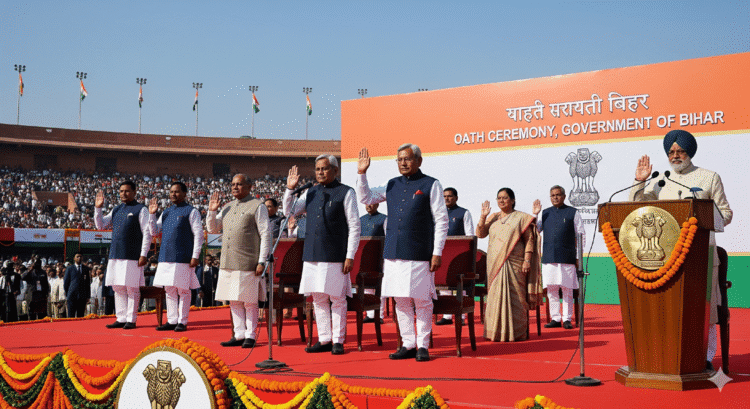 Bihar Cabinet: नीतीश 10वीं बार CM, BJP को 2 डिप्टी CM, '6 MLA पर 1 मंत्री' का फॉर्मूला तय 1 Nitish Kumar