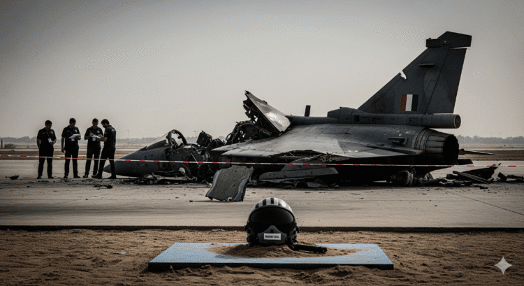 Tejas Jet Crash: विंग कमांडर नमन सियाल बलिदान, तेल रिसाव के दावे भ्रामक 1 Tejas Fighter Jet Crash