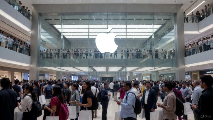 Noida New Apple Store Opening: 45 लाख किराया और लंबी लाइनें, मची भारी लूट! 1 Noida New Apple Store Opening