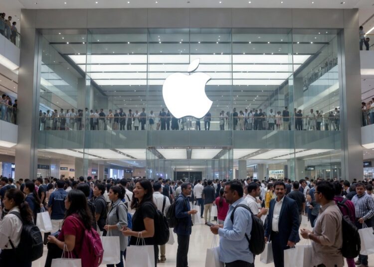 Noida New Apple Store Opening: 45 लाख किराया और लंबी लाइनें, मची भारी लूट! 56 Noida New Apple Store Opening
