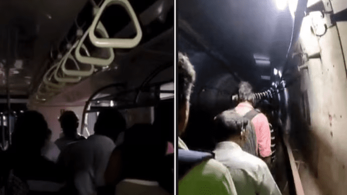 metro train in Chennai suddenly stopped midway