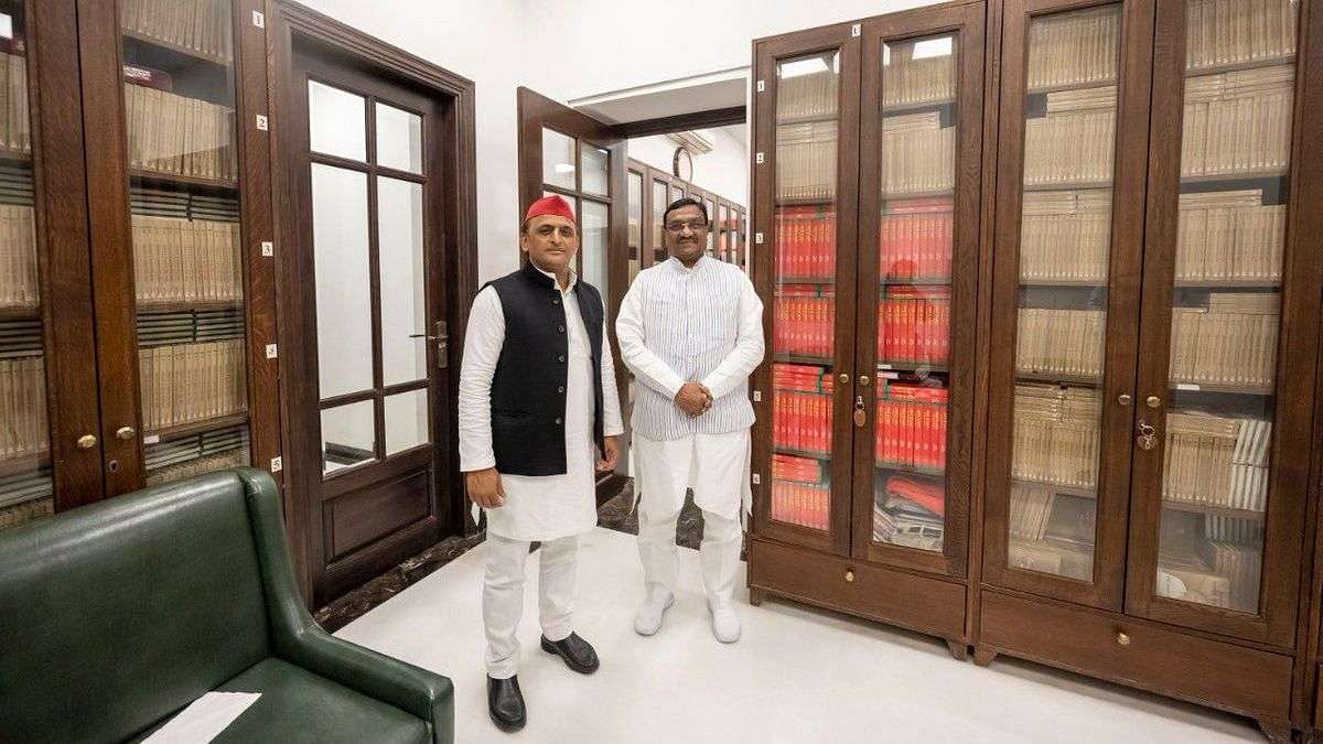 Minister Dharam Singh Saini MLA Vinay Shakya Mukesh Verma And Bala Prasad Awasthi Resigned From BJP And Join Samajwadi Party