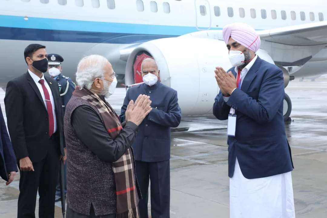 Prime Minister Reached Bathinda, Left For Ferozepur By Road Due To Bad Weather