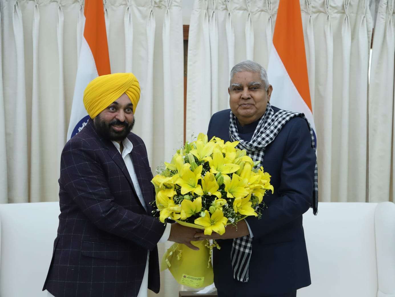 CM MAKES COURTESY CALL ON VICE PRESIDENT OF INDIA