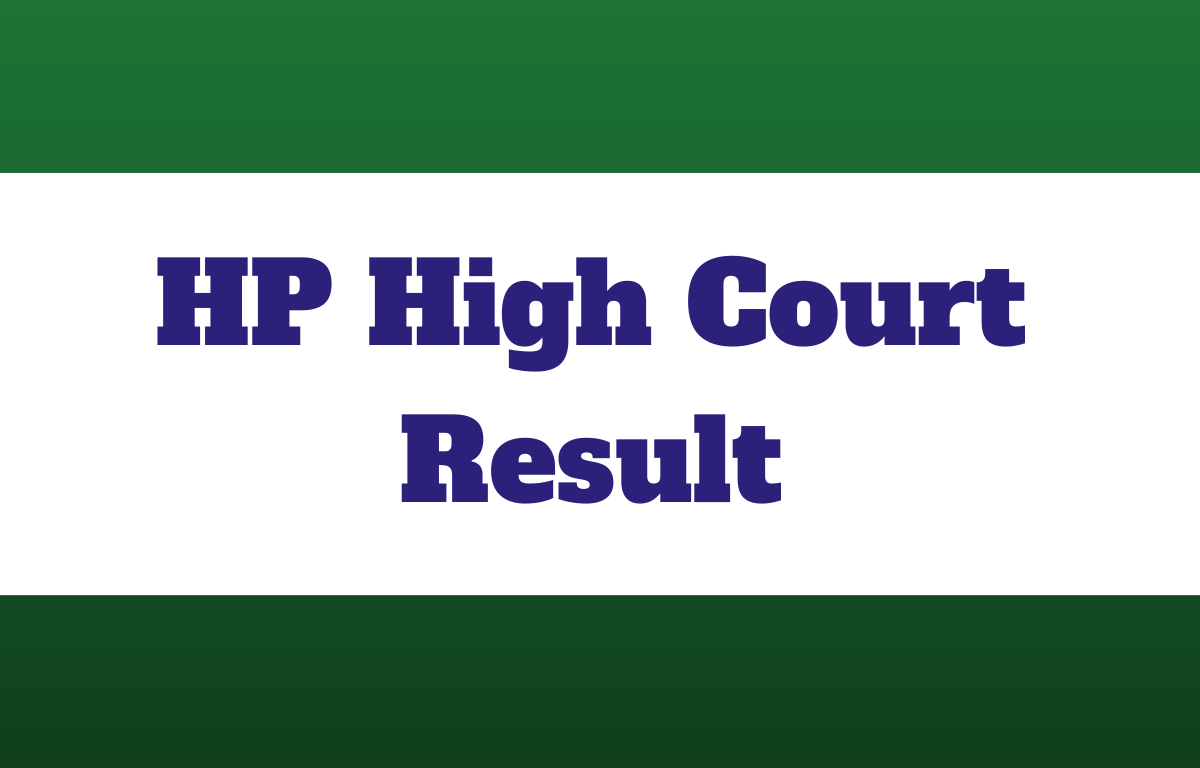 HP High Court Result