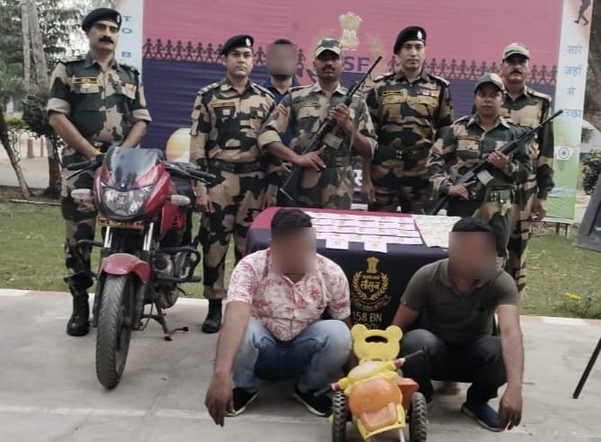 BSF arrests 2 smugglers with gold biscuits worth Rs 1.44 cr.