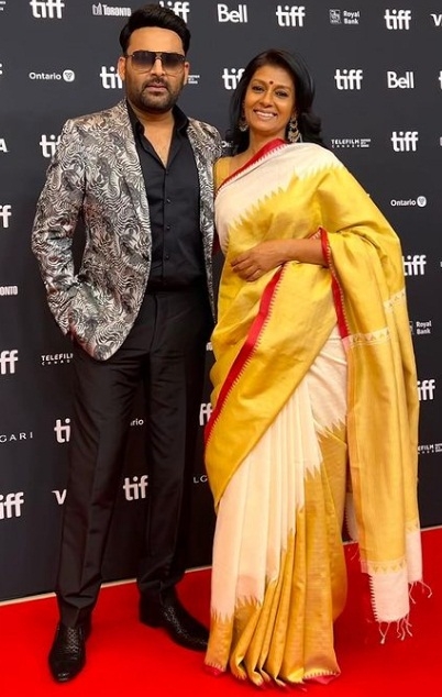 Nandita Das, Kapil Sharma get red-carpet welcome at Toronto fest as 'Zwigato' premieres.(photo:instagram)