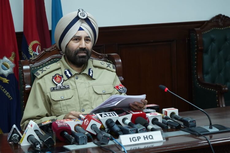 Inspector General of Police (IGP) Headquarters Dr Sukhchain Singh Gill