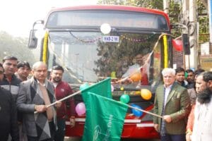 परिवहन मंत्री कैलाश गहलोत ने नए बस रूट 711ए का किया शुभारंभ