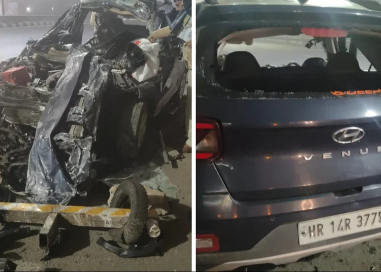 delhi police accident