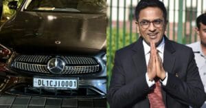 CJI DY Chandrachud की कार का फोटो वायरल
