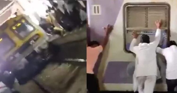 ट्रेन के नीचे फंसे शख्स लोगों ने ऐसे बचाया, यूजर्स बोले- परफेक्ट टीमवर्क