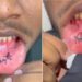 Tatoo on Lower Lip