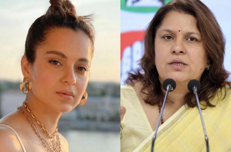 Supriya Shrinate and Kangana Ranut