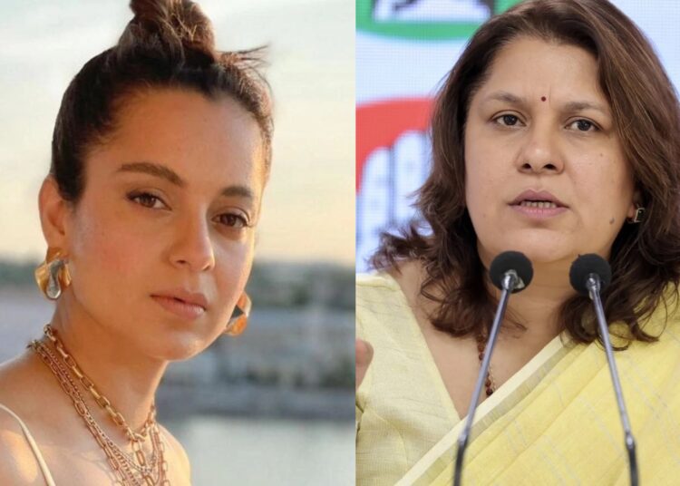 Supriya Shrinate and Kangana Ranut