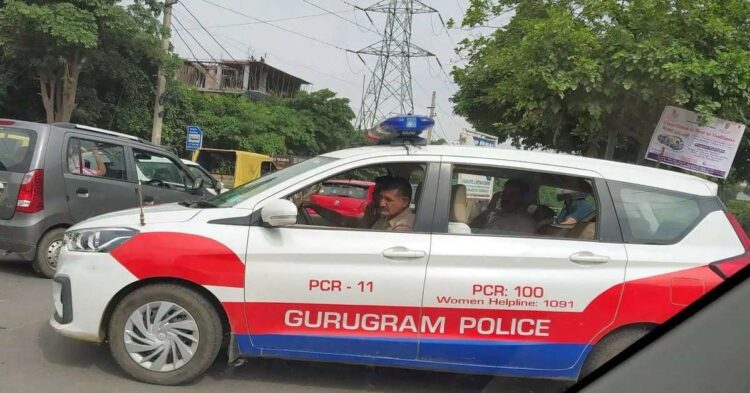 गुरुग्राम पुलिस ने की बड़ी कार्रवाई, UP की कार से 10 लाख जब्त किया कैश