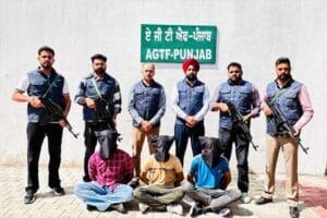 पंजाब पुलिस की AGTF का विदेशी गैंगस्टरों पर शिकंजा, गोल्डी बराड़ और रोहित गोदारा के तीन गुर्गे गिरफ्तार