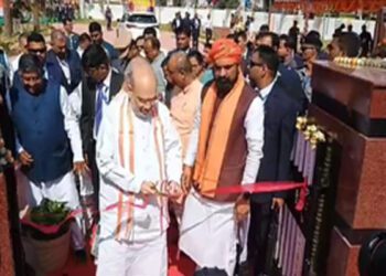 पटना में स्वर्गीय कैलाशपति मिश्र की प्रतिमा का अनावरण किया केंद्रीय गृह मंत्री अमित शाह ने