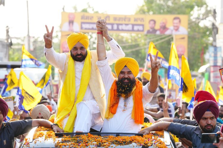 Bhagwant Mann ने रोपड़ में आप उम्मीदवार मलविंदर सिंह कंग के लिए किया चुनाव प्रचार 1 Bhagwant Mann