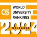 QS World University Ranking 2024