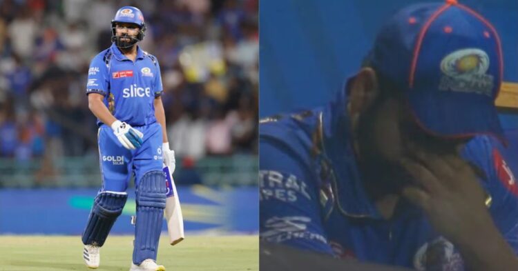 ड्रेसिंग रूम में रोहित शर्मा के छलके आंसू,अपनी बैटिंग से हुए निराश 1 ड्रेसिंग रूम में रोहित शर्मा के छलके आंसू,अपनी बैटिंग से हुए निराश