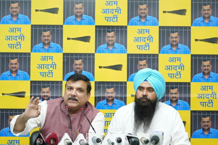 AAP Sanjay Singh Malwinder Kang