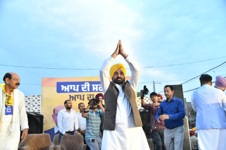 मुख्यमंत्री भगवंत मान ने जालंधर पश्चिम विधानसभा में की जनसभाएं 1 cm Mann